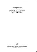 Tapa de Nominalization in Amharic