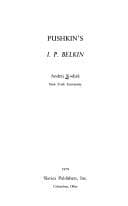 Tapa de Pushkinʼs I.P. Belkin