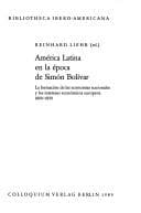 Tapa de América Latina en la época de Simón Bolívar