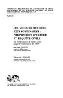 Tapa de Les voies de recours extraordinaires