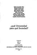 Tapa de Qué universidad para qué sociedad?