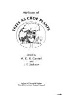 Tapa de Attributes of trees as crop plants