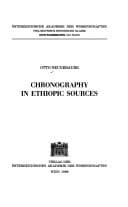 Tapa de Chronography in Ethiopic sources