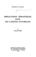 Tapa de Implications sémantiques dans les langues naturelles