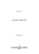 Tapa de Towards a sociology of languages in Canada