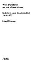 Tapa de West-Duitsland, partner uit noodzaak