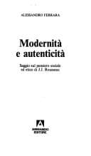 Tapa de Modernità e autenticità