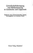 Tapa de Gewerkschaftsbewegung und Mitbestimmung in Geschichte und Gegenwart
