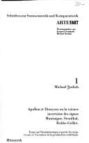 Tapa de Apollon et Dionysos, ou, La science incertaine des signes