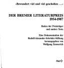 Tapa de Der Bremer Literaturpreis 1954-1987