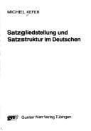 Tapa de Satzgliedstellung und Satzstruktur im Deutschen