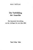 Tapa de Der Vorfrühling der Anarchie
