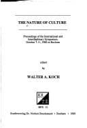 Tapa de The Nature of culture
