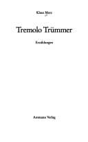 Tapa de Tremolo Trümmer