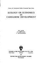 Tapa de Ecology or economics in cardamom development