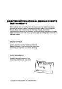 Tapa de Selected international human rights instruments