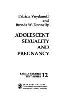 Tapa de Adolescent sexuality and pregnancy