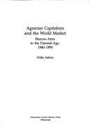 Tapa de Agrarian capitalism and the world market