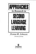 Tapa de Approaches to research in second language learning