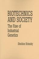 Tapa de Biotechnics and society
