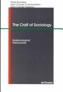 Tapa de The craft of sociology