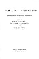 Tapa de Russia in the era of NEP