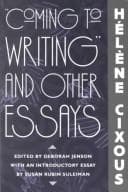 Tapa de Coming to writing and other essays
