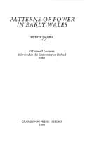 Tapa de Patterns of power in early Wales