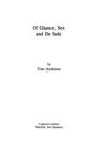 Tapa de Of glamor, sex, and De Sade