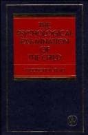 Tapa de The psychological examination of the child