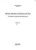 Tapa de Efficient allocation of transfers to the poor