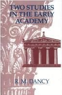 Tapa de Two studies in the early Academy