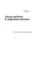 Tapa de Literacy and power in Anglo-Saxon literature