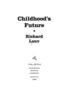 Tapa de Childhood's future