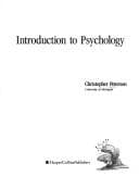 Tapa de Introduction to psychology