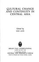 Tapa de Cultural change and continuity in Central Asia