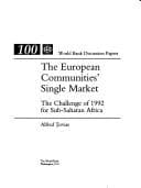 Tapa de The European communities' single market