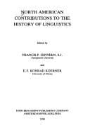 Tapa de North American contributions to the history of linguistics