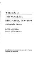 Tapa de Writing in the academic disciplines, 1870-1990