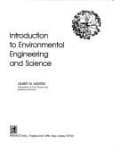 Tapa de Introduction to environmental engineering and science