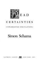 Tapa de Dead certainties