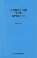 Tapa de Origin of the species