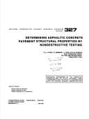 Tapa de Determining asphaltic concrete pavement structural properties by nondestructive testing