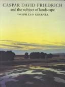 Tapa de Caspar David Friedrich and the Subject of Landscape