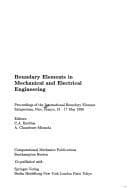 Tapa de Boundary elements in mechanical and electrical engineering