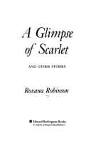 Tapa de A glimpse of scarlet and other stories