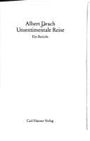 Tapa de Unsentimentale Reise