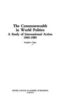 Tapa de The Commonwealth in world politics