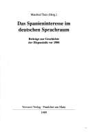 Tapa de Das Spanieninteresse im deutschen Sprachraum