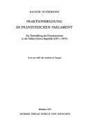Tapa de Fraktionsbildung im französischen Parlament